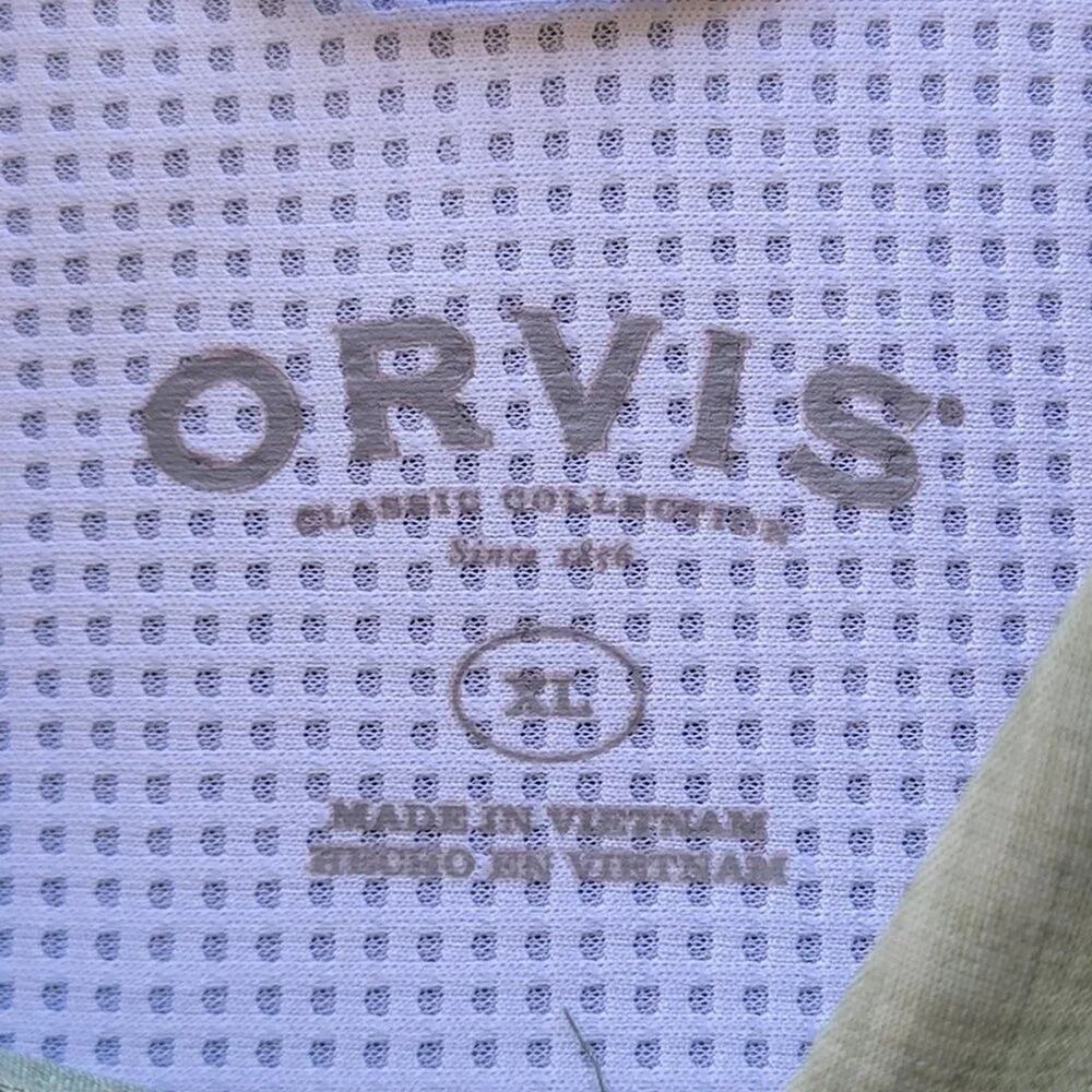 Orvis Classic Collection Short Sleeve Button Down Shirt Mens Size XL Green - Picture 8 of 11